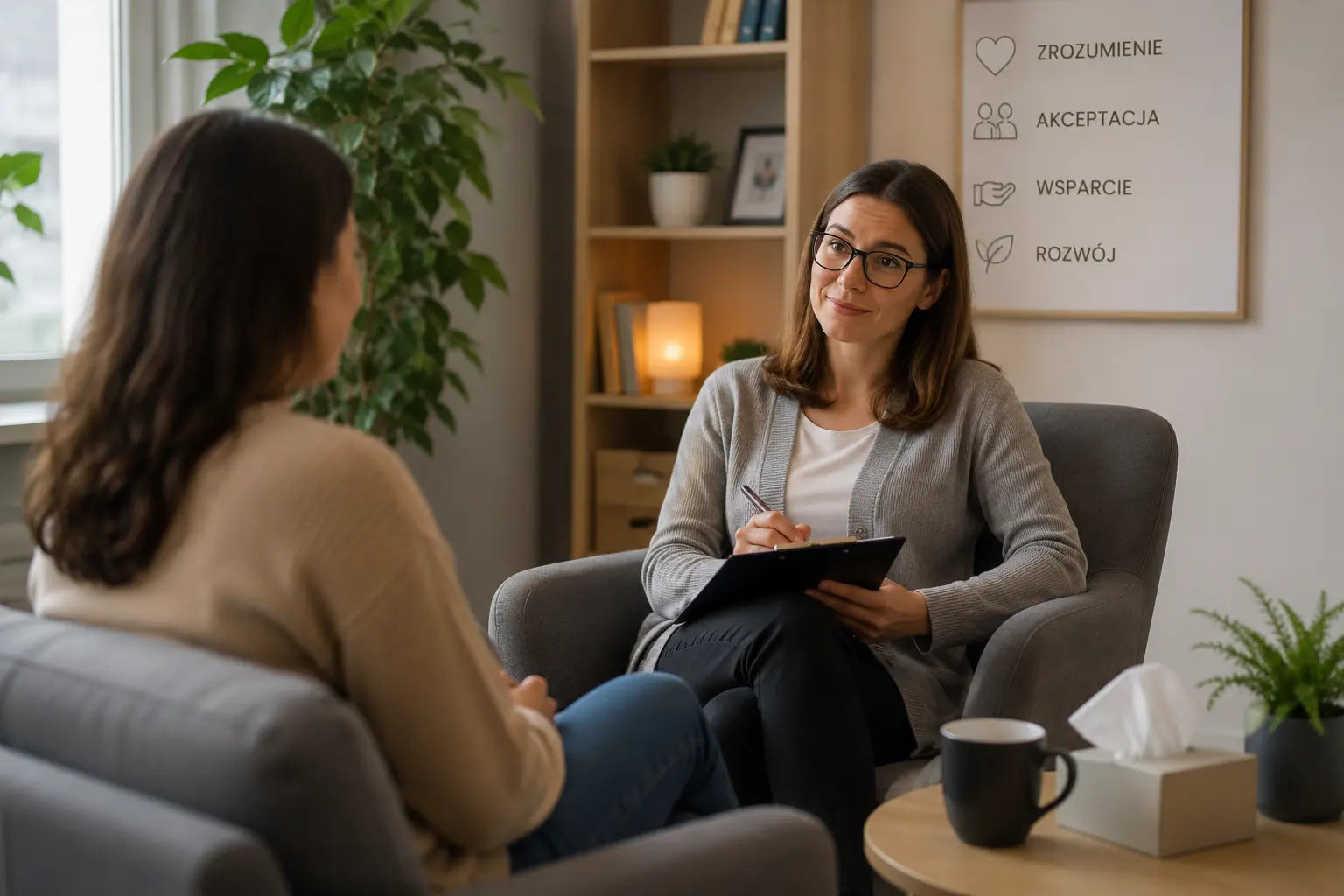 Wsparcie psychologiczne — spotkanie w przyjaznej atmosferze